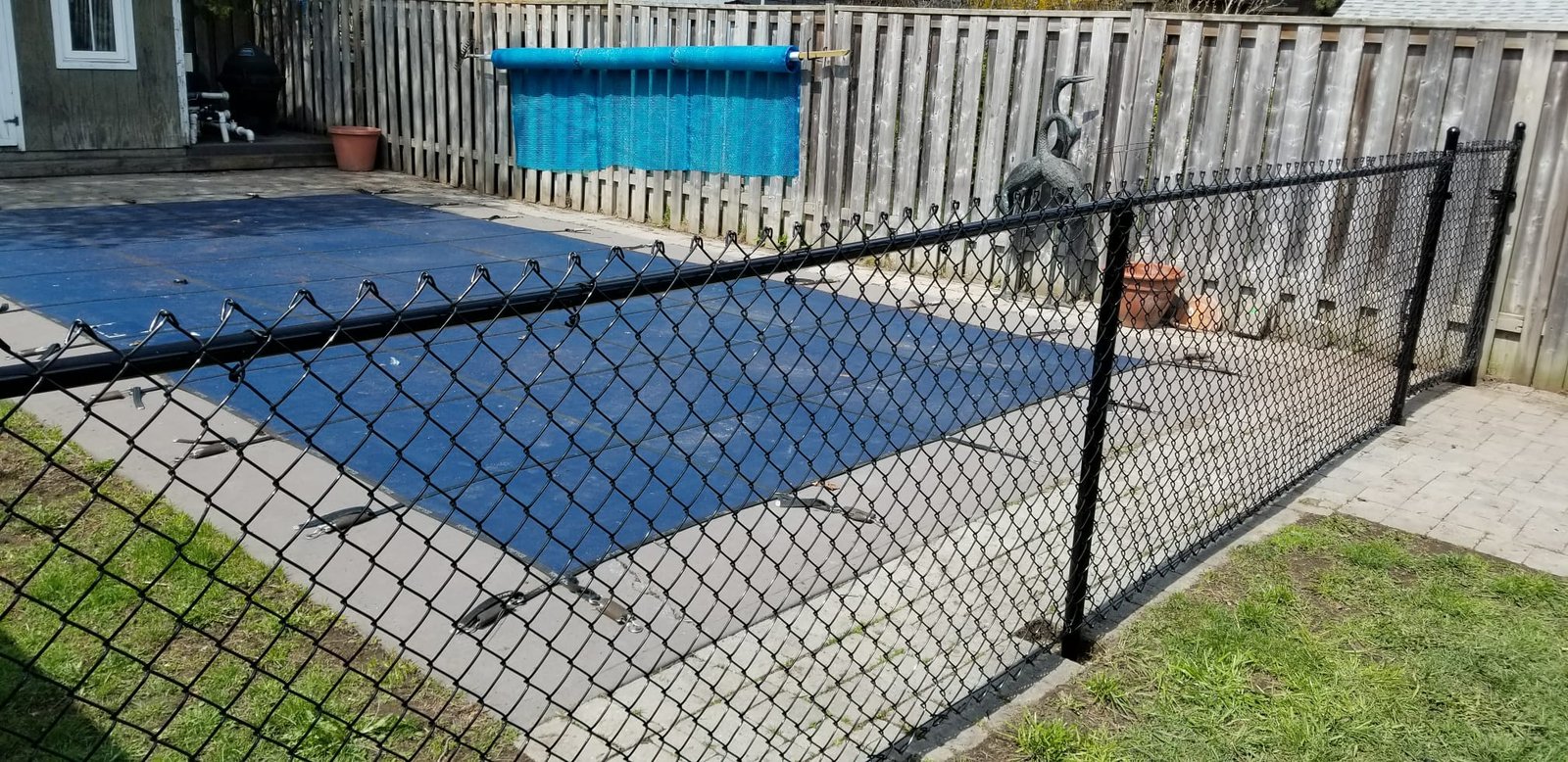 residential chain link fence